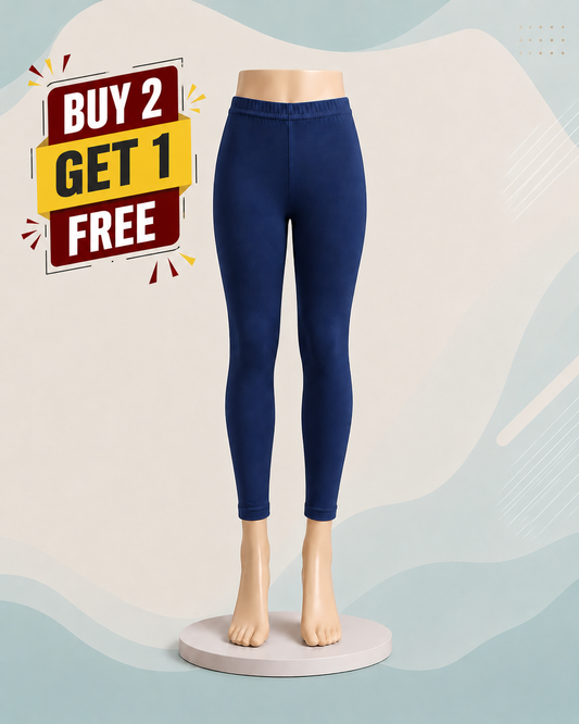 Girls Premium Stretch China Febric Leggings - Small || BUY 2 GET 1 FREE