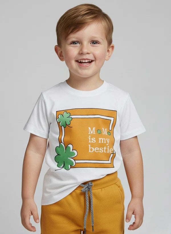 "Mom Is My Bestie " Kids' Two-Piece Set