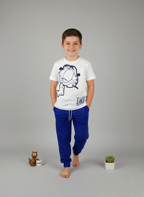 Boy's Garfield Graphic T-Shirt & Joggers Set