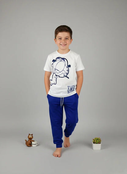 Boy's Garfield Graphic T-Shirt & Joggers Set