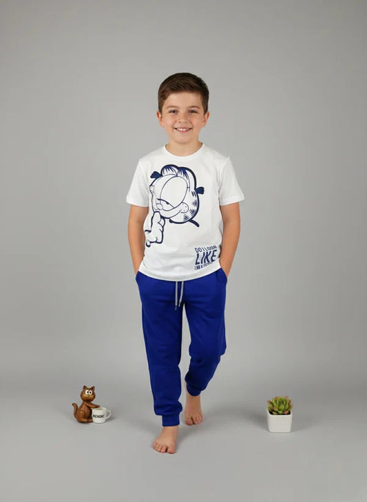 Boy's Garfield Graphic T-Shirt & Joggers Set