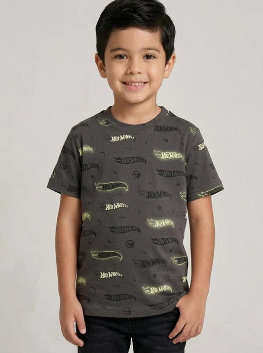 Boy's Printed T-Shirt "Hot Wheel"