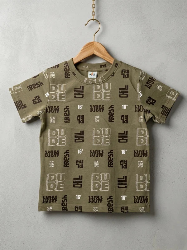 Boy's Best Quality Printed T-Shirt