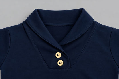 Premium Baby Romper | Stylish Collar & Snap Closure | 43% OFF